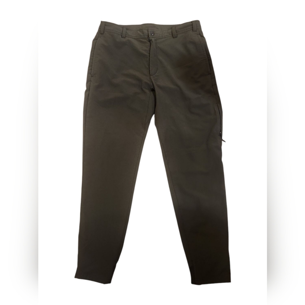 🦋Mack Weldon Khaki GreenRadius Flex Joggers 32/34-30 EUC H2O Wind Resitant